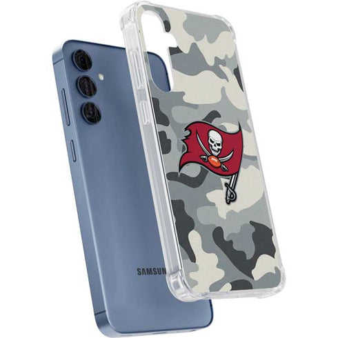 NFL Tampa Bay Buccaneers Camo Galaxy A35 5G Clear Case